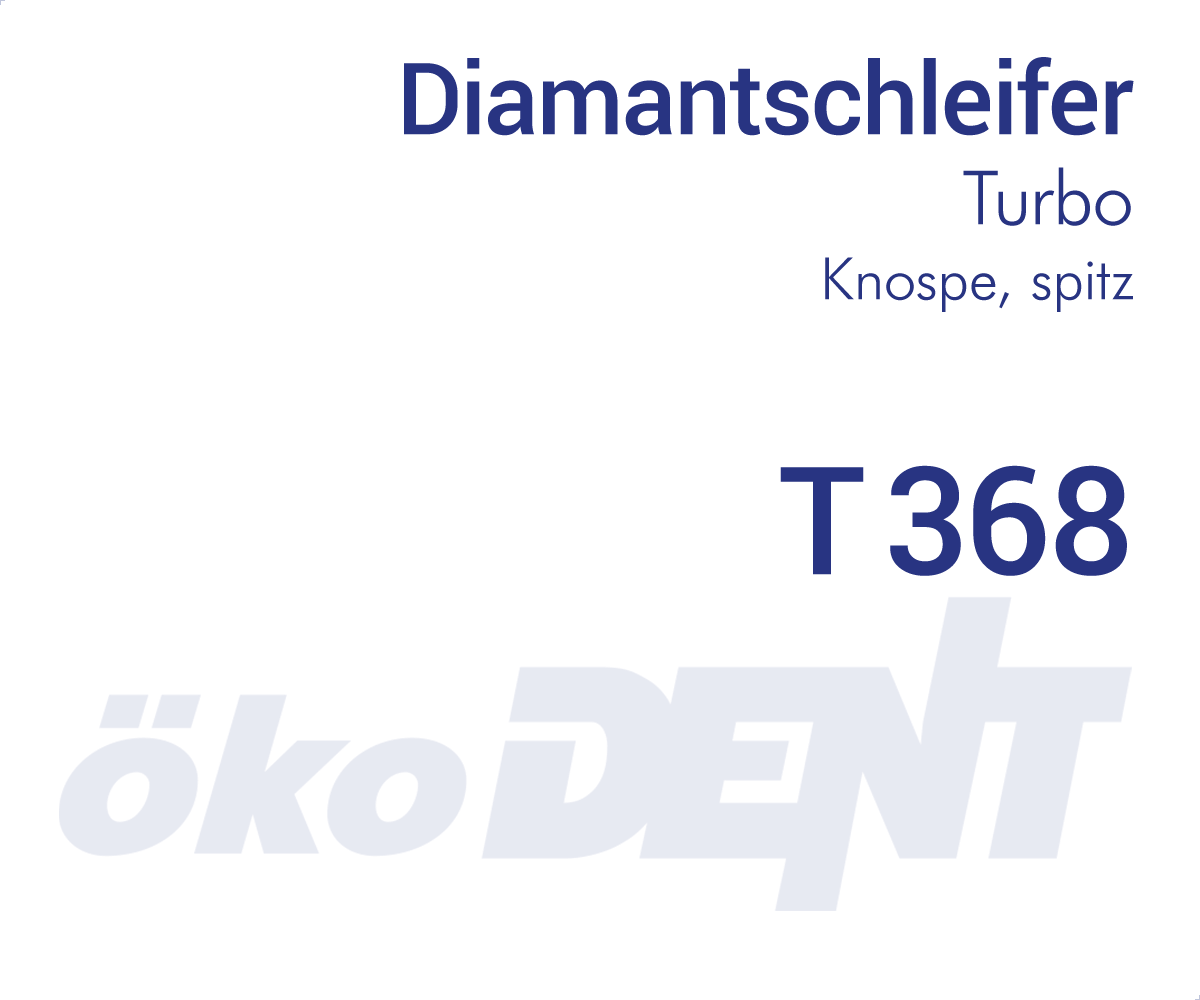 Turbo-Diamant T368 - Knospe, spitz – ökoDENT, Diamond Burs