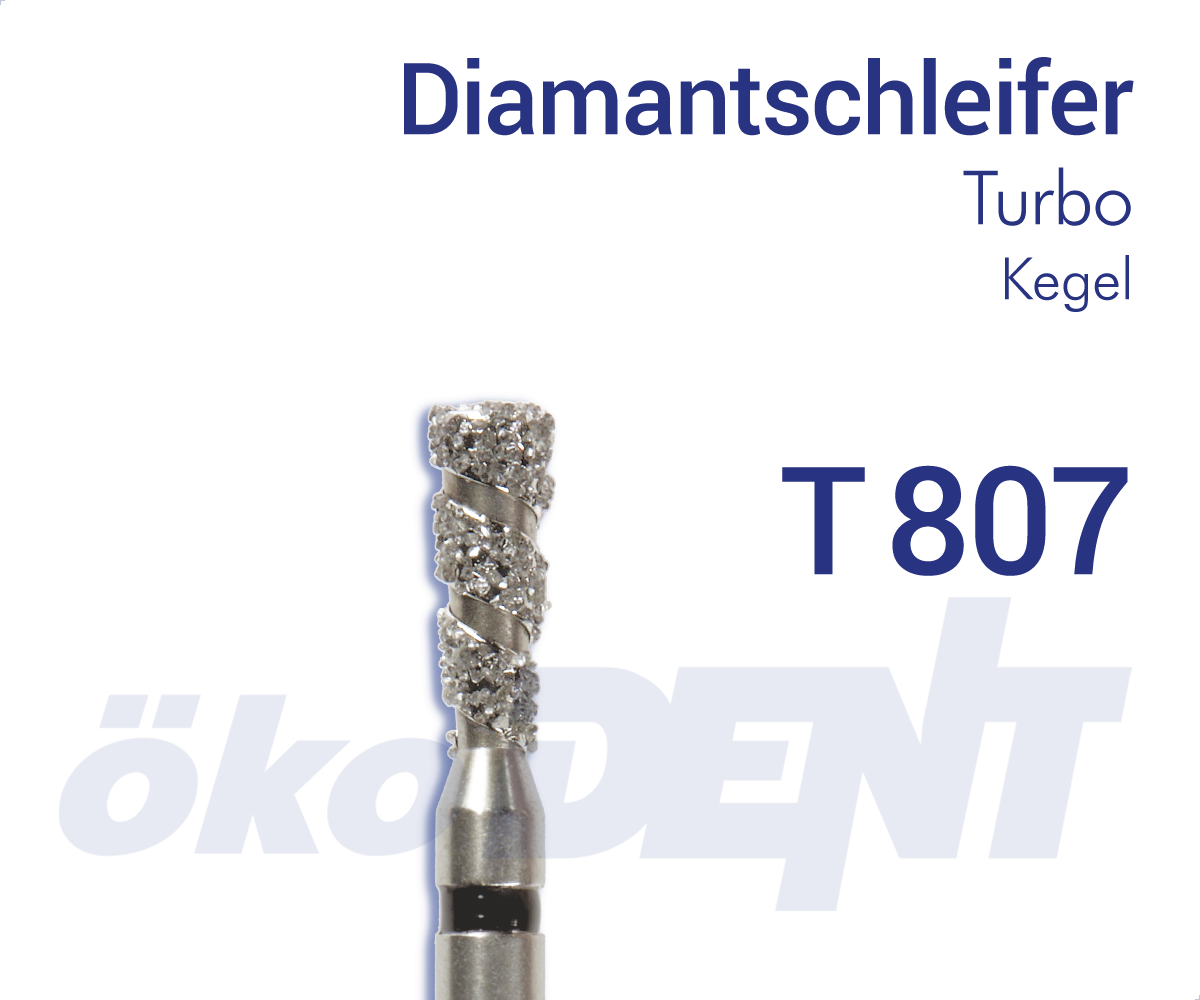 Turbo-Diamant T807 - Kegel – ökoDENT, Diamond Burs