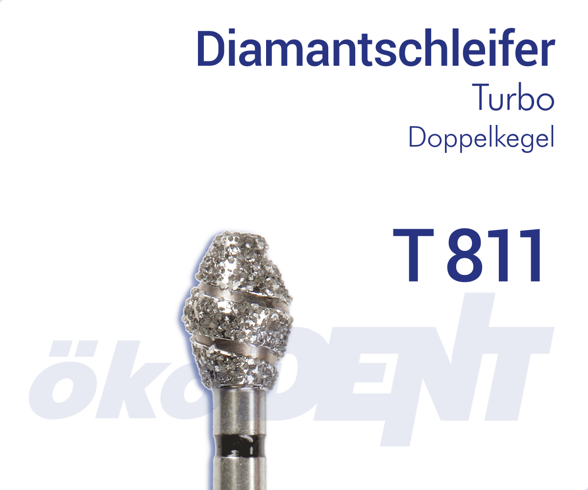 Turbo-Diamant T811 - Doppelkegel – ökoDENT, Diamond Burs
