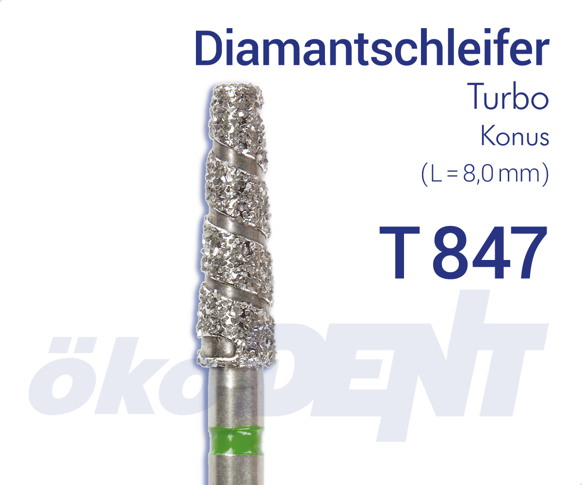 Turbo-Diamant T847 - Konus – ökoDENT, Diamond Burs