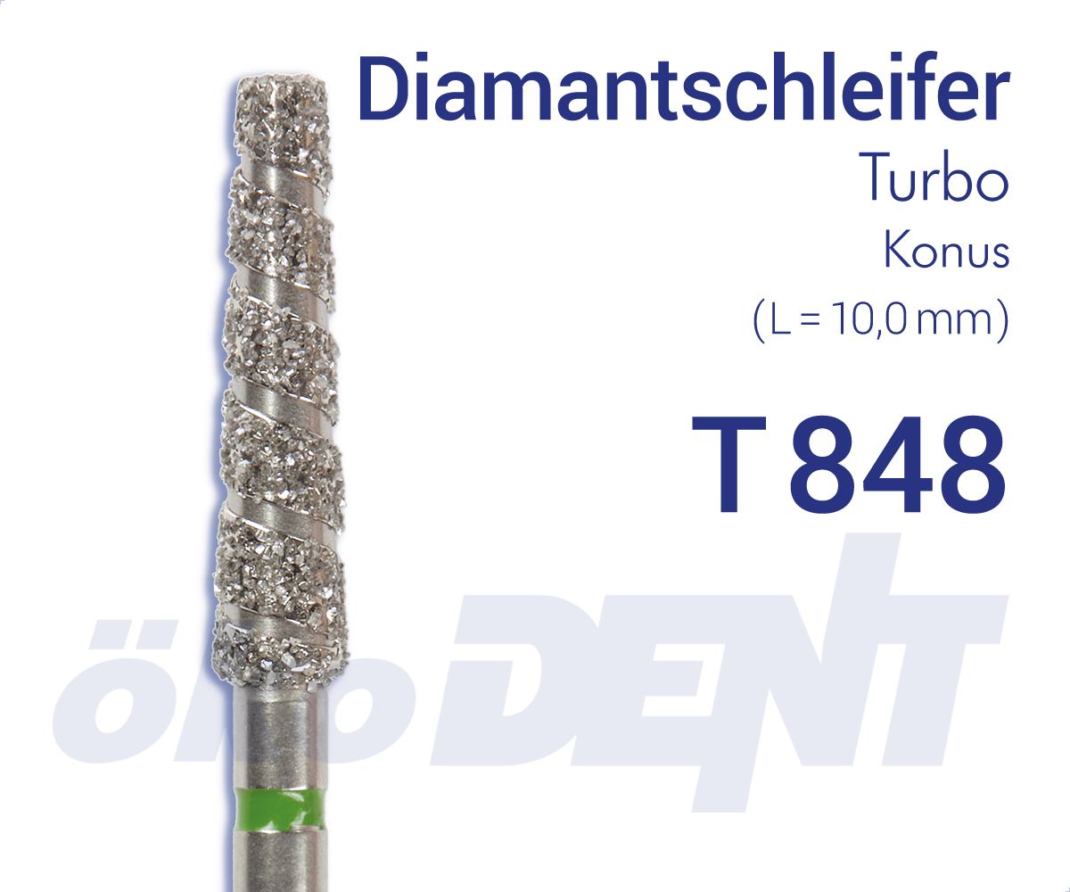 Turbo-Diamant T848 - Konus – ökoDENT, Diamond Burs