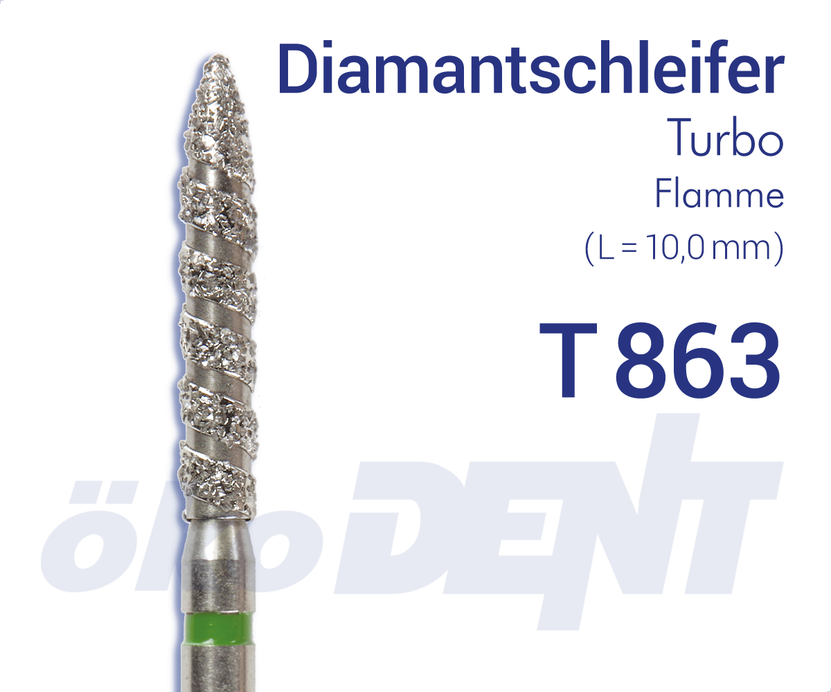 Turbo-Diamant T863 - Flamme – ökoDENT, Diamanten