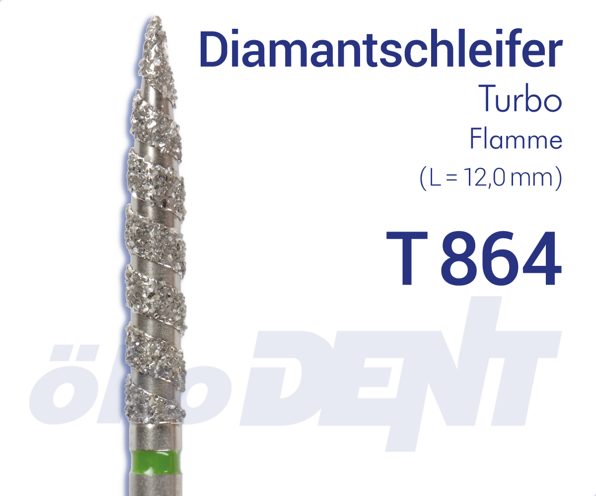 Turbo-Diamant T864 - Flamme – ökoDENT, Diamond Burs