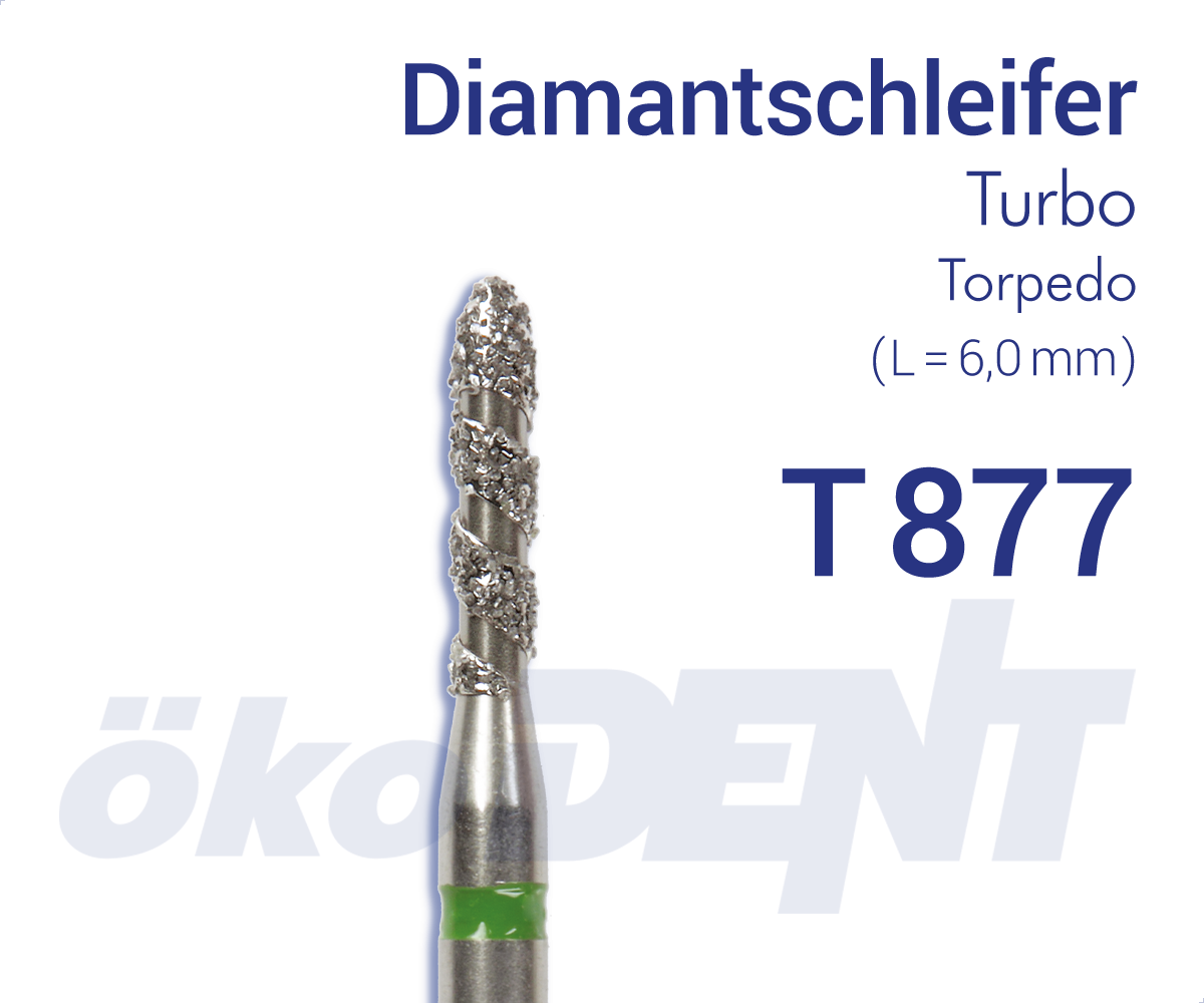 Turbo-Diamant T877 - Torpedo – ökoDENT, Diamond Burs