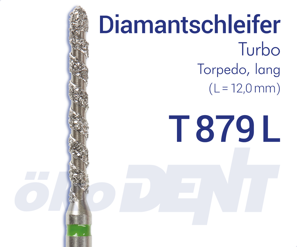 Turbo-Diamant T879L - Torpedo, lang – ökoDENT, Diamond Burs