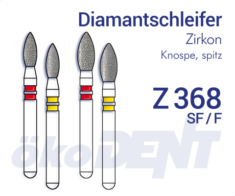 ZIRKON-Diamantschleifer Z368 – ökoDENT, Diamond Burs