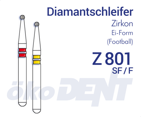 ZIRKON-Diamantschleifer Z801 – ökoDENT, Diamond Burs