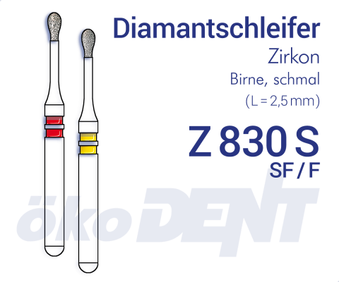 ZIRKON-Diamantschleifer Z830S – ökoDENT, Diamond Burs