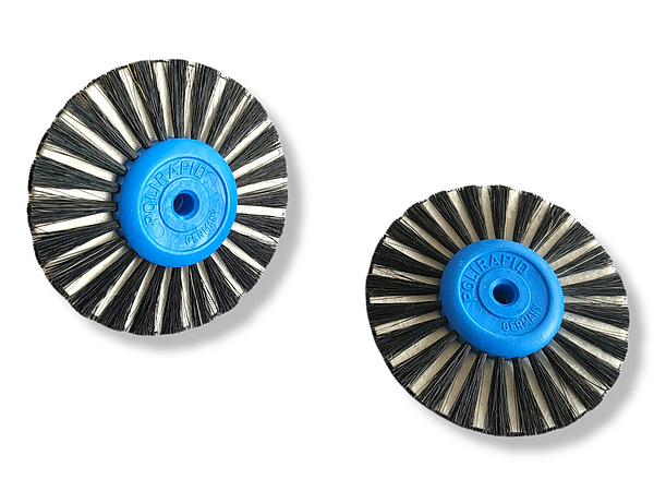 RSF 24 100 Suprema brosse ronde pointue, noyau plastique, 2 rangées avec insert en feutre