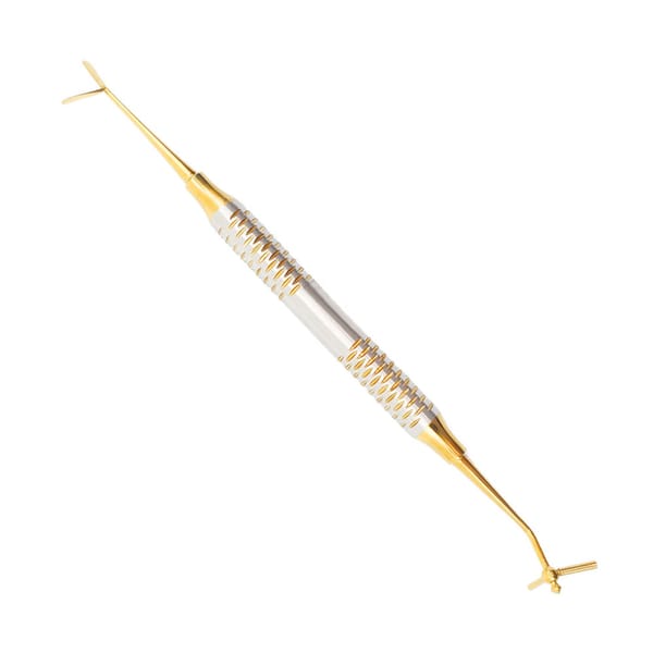 5-in-1 Multifunktionsinstrument für dentale Kompositfüllungen – 2 Stopfer, 2 Klingen und 1 Eichelspitze, Edelstahl