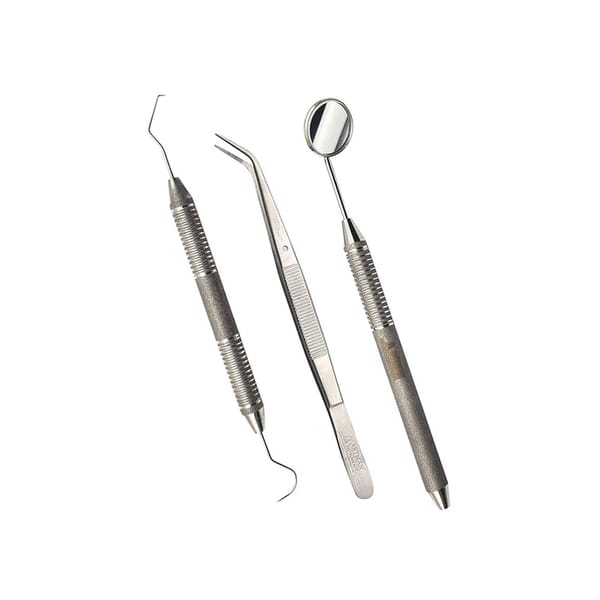 ARTMAN Dentaluntersuchungs-Set – Spiegel, Sonde & Pinzette mit rutschfestem Griff