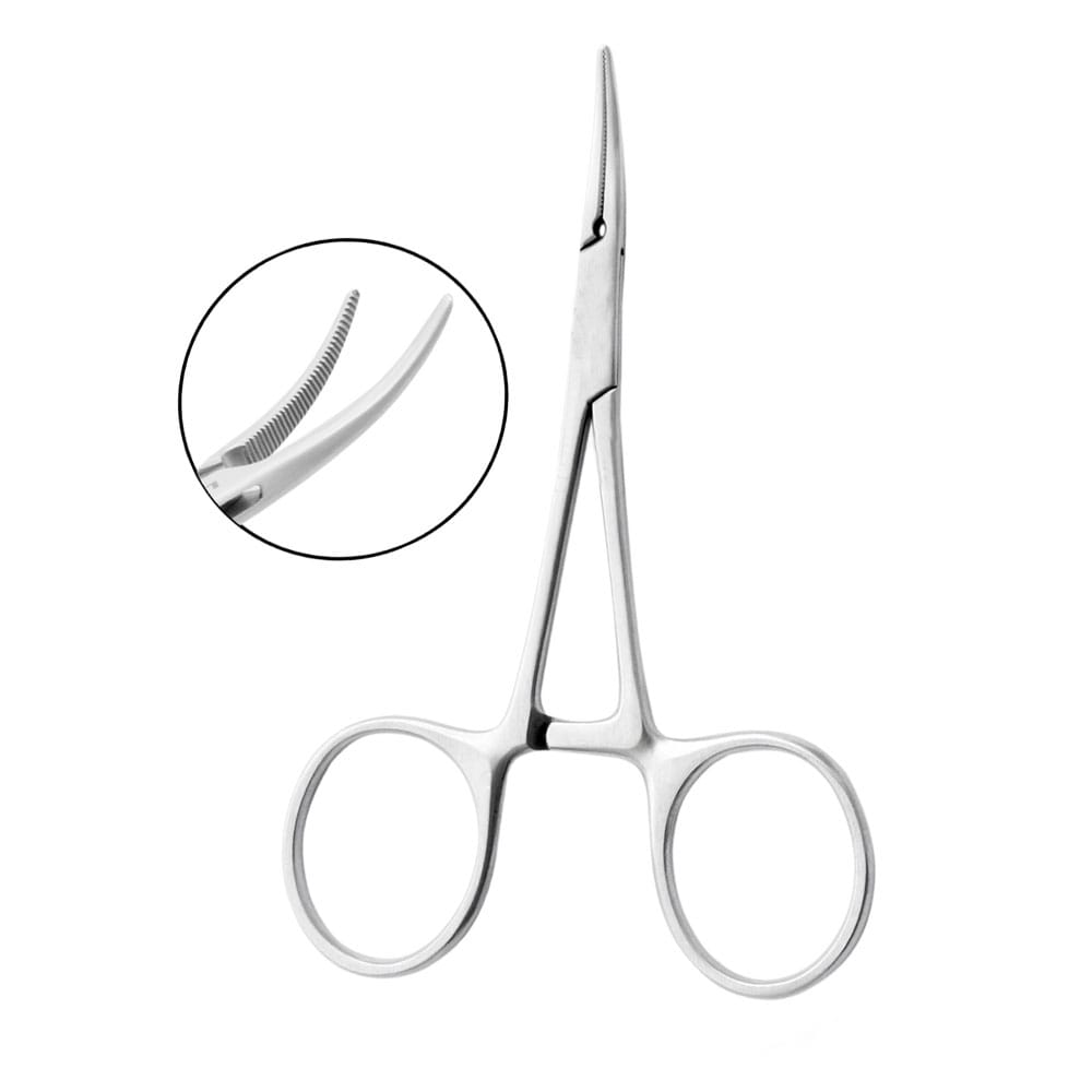 Hartmann Baby-Mosquito-Klemme 9 cm gebogen – Precision Dental, Extraktionszangen