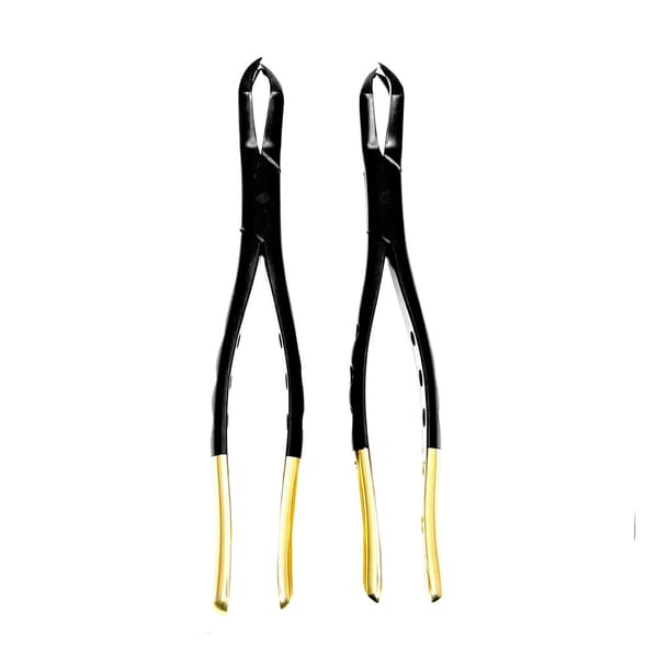 Extraktionszangen-Set Fig. 88R – 88L Oberkiefer Molaren SCHWARZ-GOLD