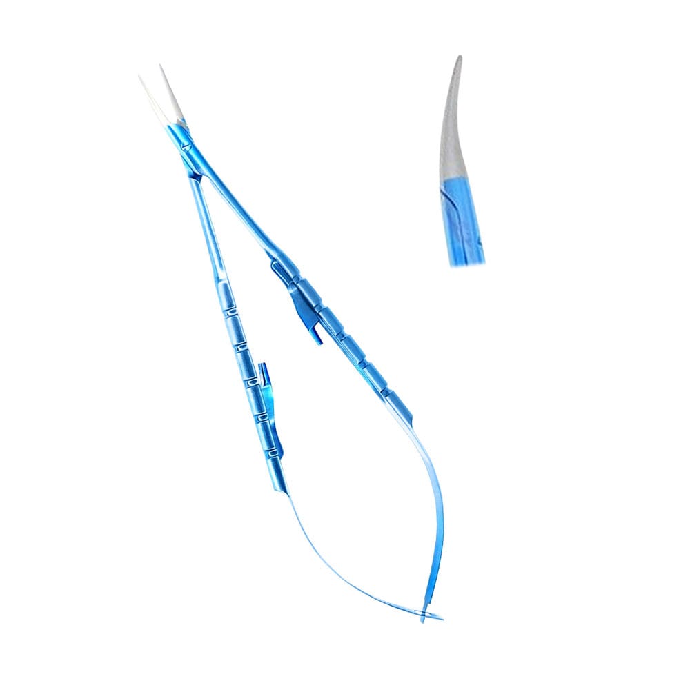 Micro Castrovijo Needle Holder Curved 16cm Titanium – Precision Dental, Chirurgische Instrumente