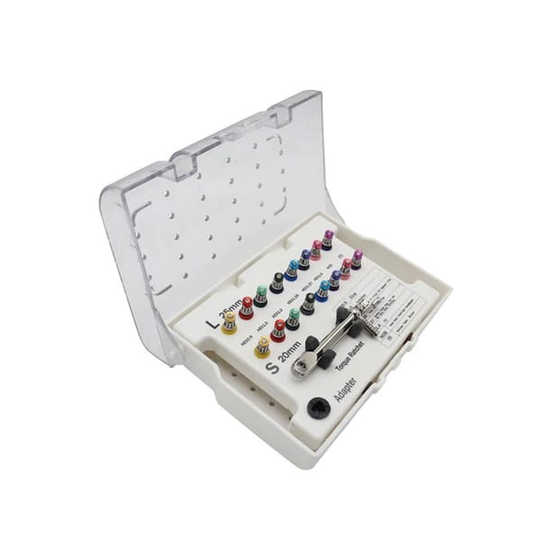 Kit de clé dynamométrique à cliquet pour implants dentaires