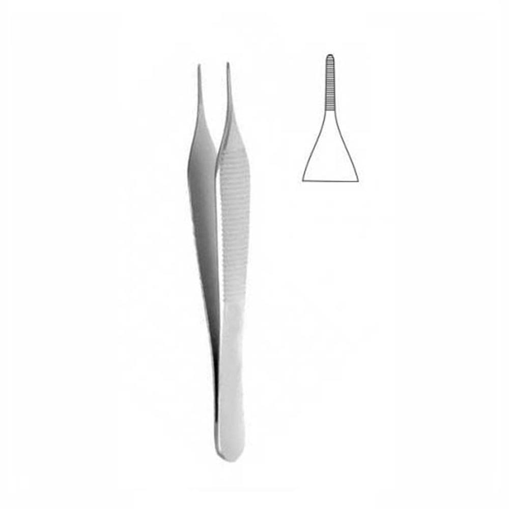 Gewebezange, Adson, anatomisch, 120 mm – Precision Dental, Pinzetten