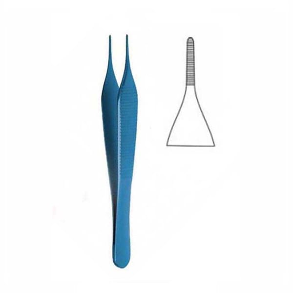 Tissue Pliers, Adson, Titanium, anatomical, 120mm