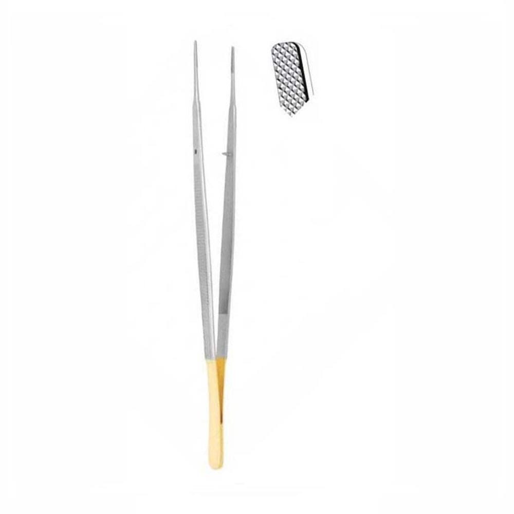 Tissue Pliers TC, Gerald, anatomical, 180mm – Precision Dental, Surgical Instruments