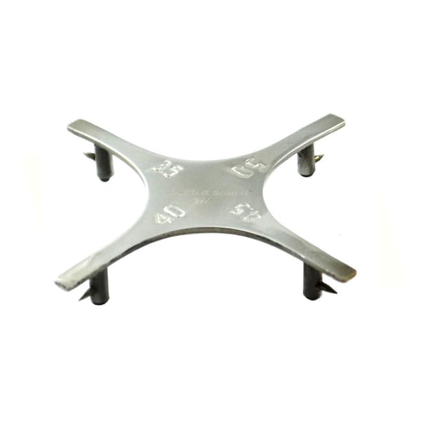 Zahnärztliche kieferorthopädische Bracket-Positionierlehre in Sternform