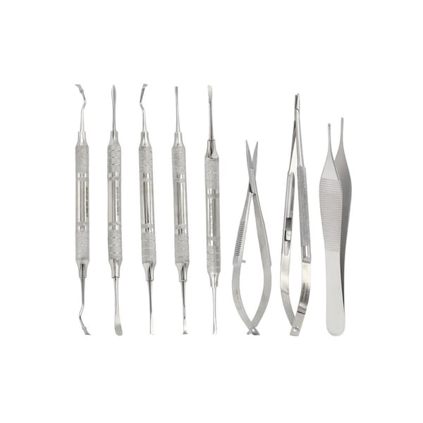 7-teiliges Mikrochirurgie-Instrumentenset