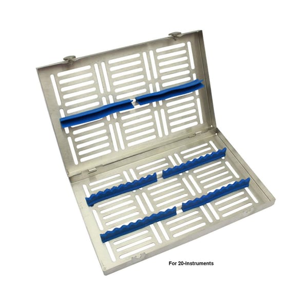 Cassette de stérilisation dentaire pour 20 instruments