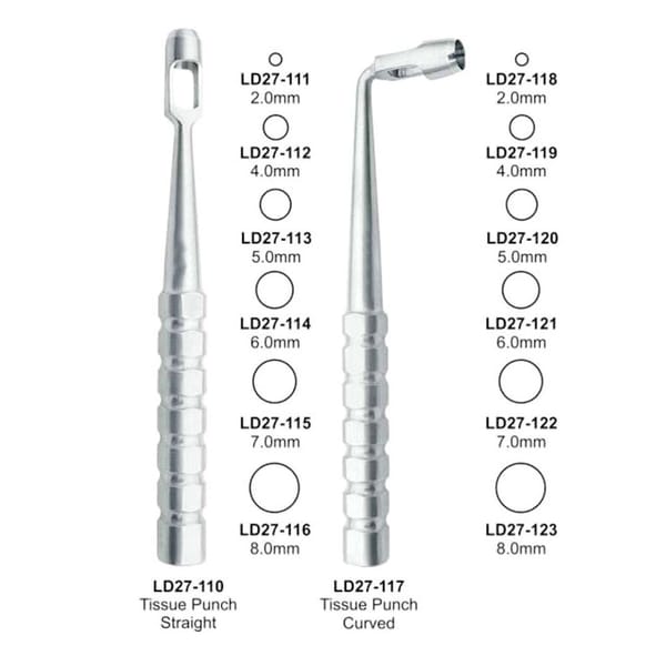 Schleimhautstanzen-Set, 12-teilig