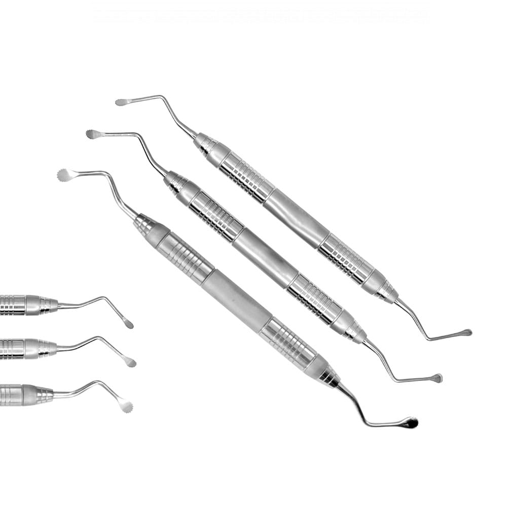 Curettes à os Lucas - jeu de 3 dentelées – Precision Dental, Surgical Instruments