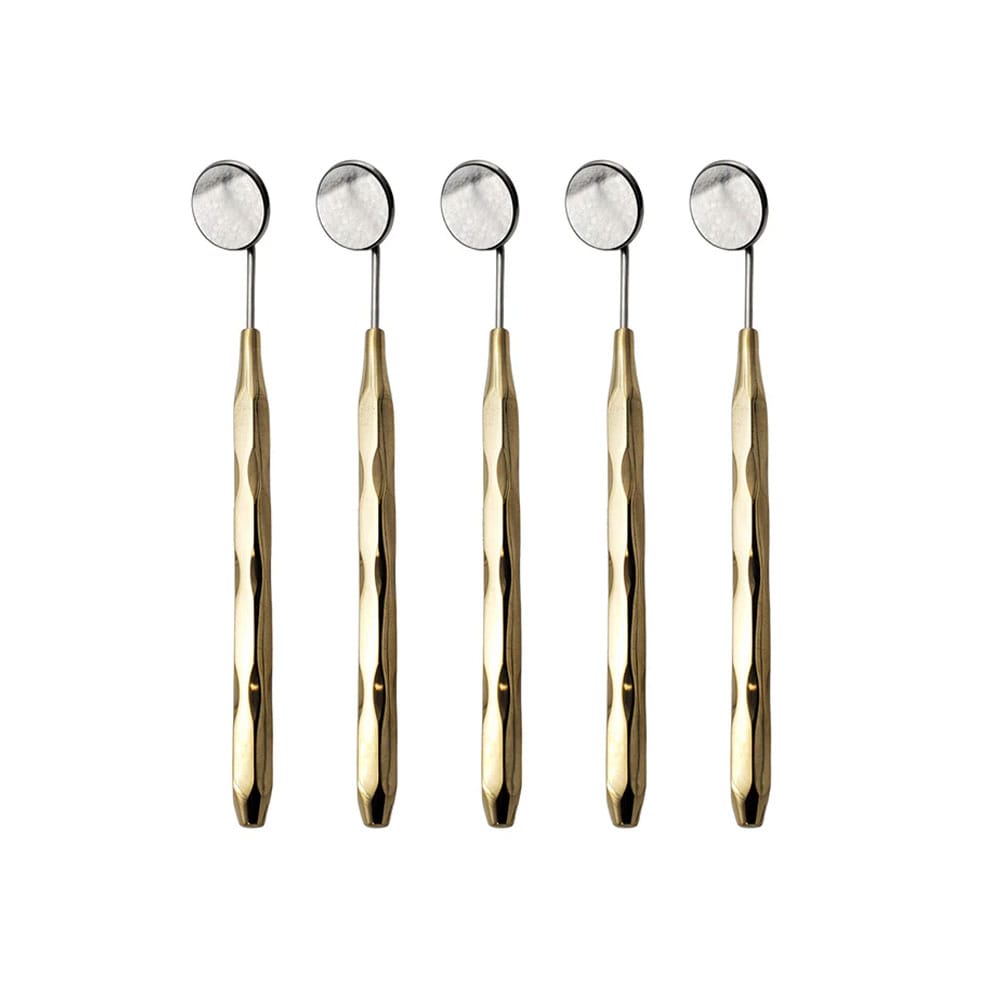 Miroirs dentaires lot de 5 dorés – Marque ARTMAN – Precision Dental, Explorers