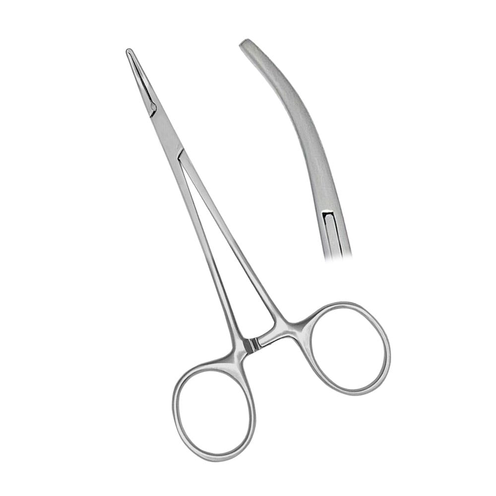 Halstead Mosquito Zange 12,5 cm gebogen 1×2 Zähne – Precision Dental, Extraktionszangen