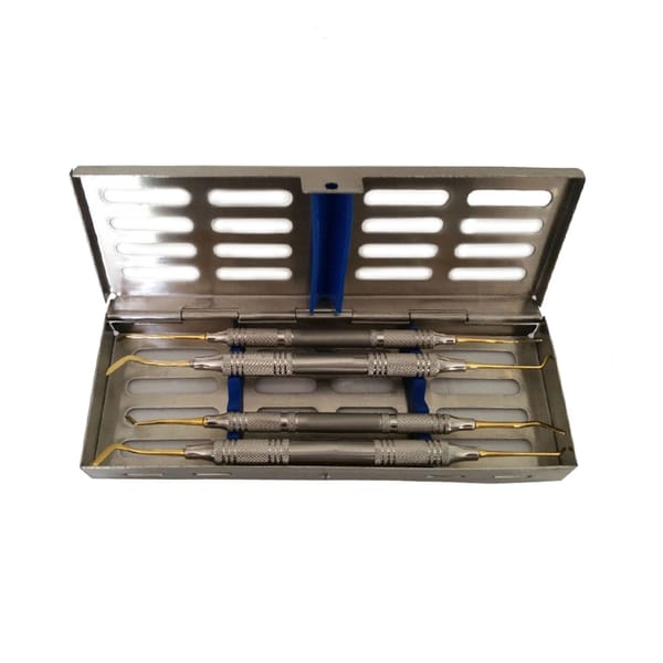 Instruments de Foulage Composite Double Embout Sculpteur Restaurateur Dentaire Or