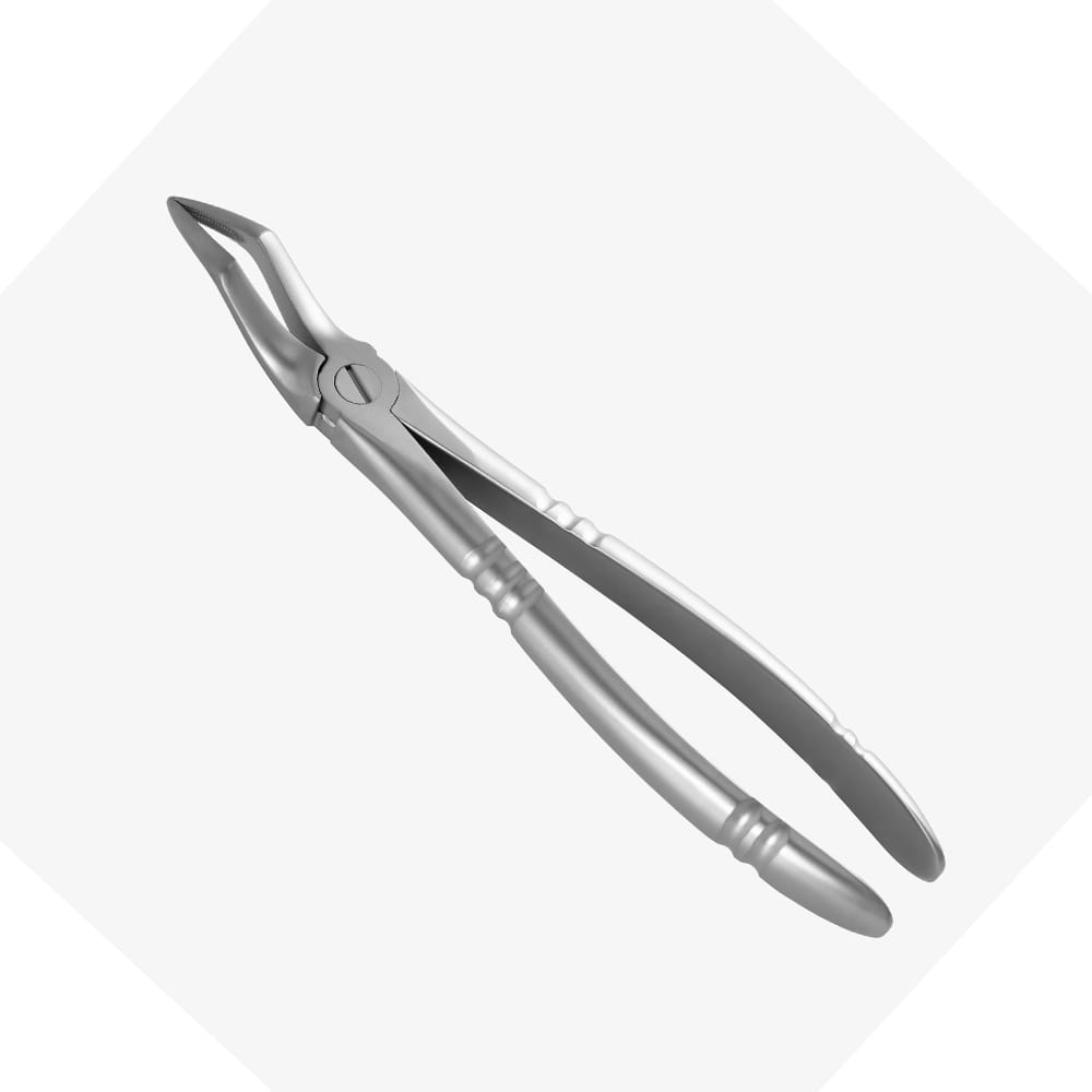 Extraktionszange mit rutschfestem Profil für Oberkiefer Wurzeln – Precision Dental, Extraktionszangen