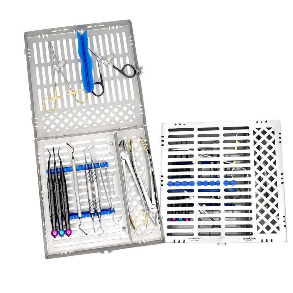 Atraumatisches Extraktionsset – 11 Instrumente in Kassette – Precision Dental Chirurgisches Set – Precision Dental, Extraktionszangen