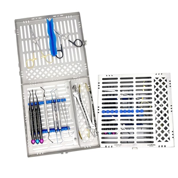 Atraumatisches Extraktionsset – 11 Instrumente in Kassette – Precision Dental Chirurgisches Set