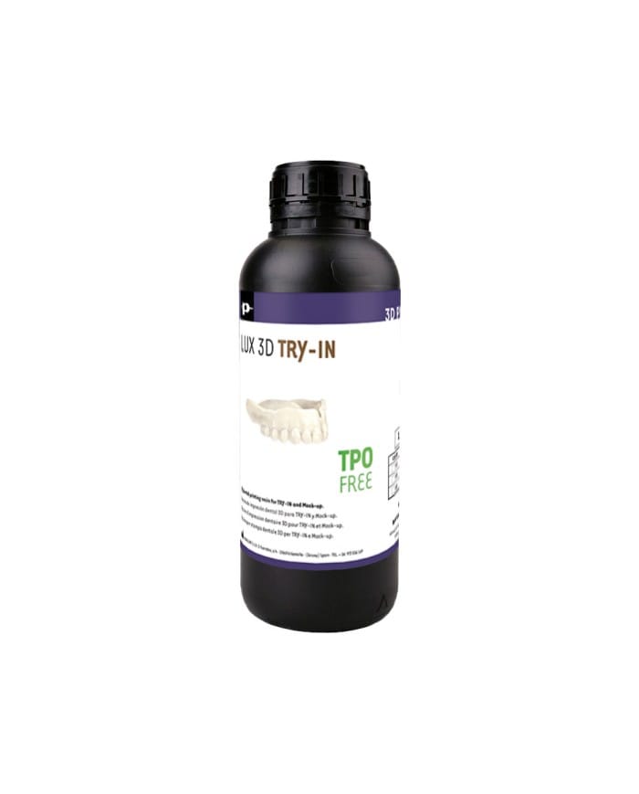 Resina LUX 3D TRY-IN - TPO FREE – Zyrkon Medical, S.L., Printing Resins