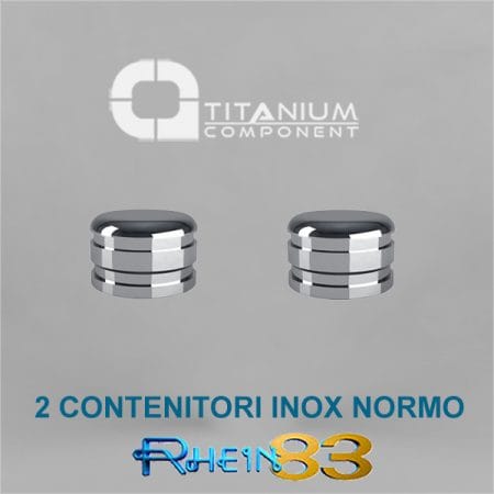2 CONTENITORI INOX NORMO OT CAP