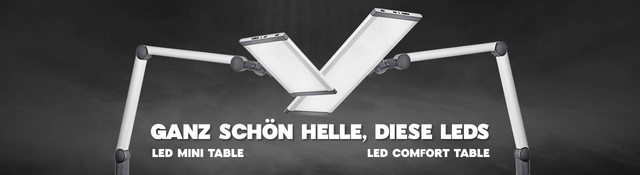 LED COMFORT & MINI - Arbeitsleuchten zur Tischmontage
