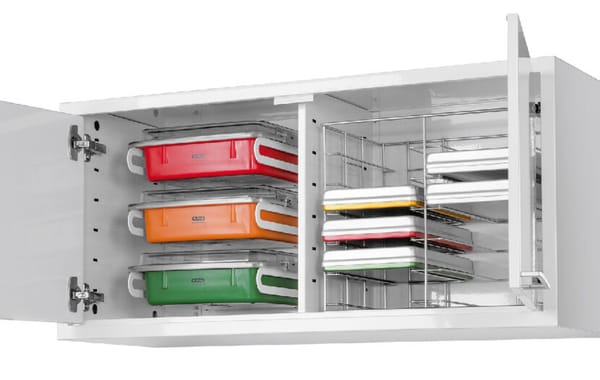 Support en acien pour trays et tubs