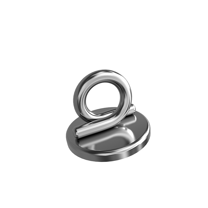 Lingual Button with Round Base with Circle Ring