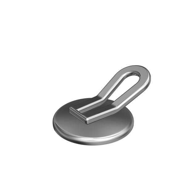 Lingual Button with Round Base with Flat Ring