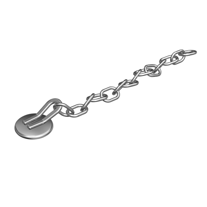 Lingual Button with Traction Chain
