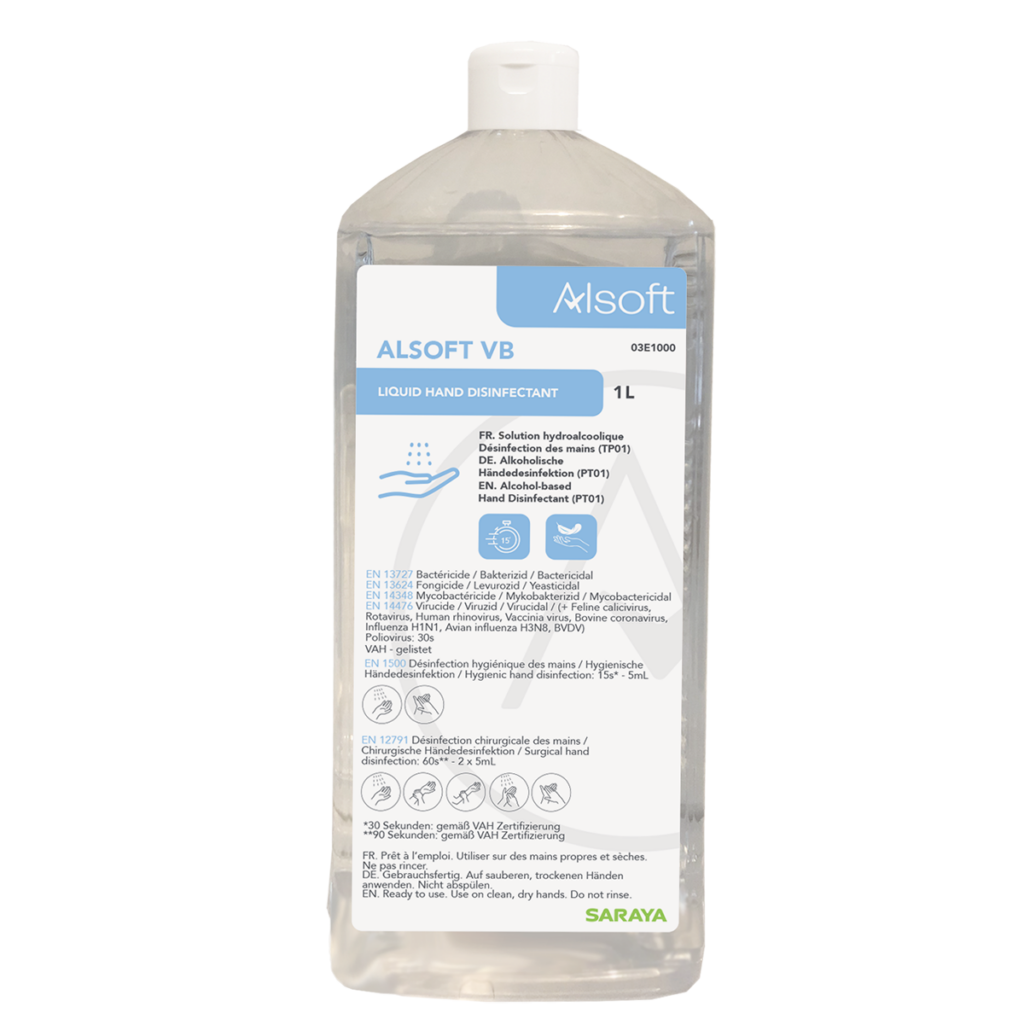 SARAYA Alsoft VB – Händedesinfektion, für MDS-1000, 1 l