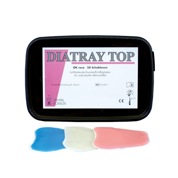 DIATRAY TOP, lichthärtende Löffelplatten, 50 Stück 07-001