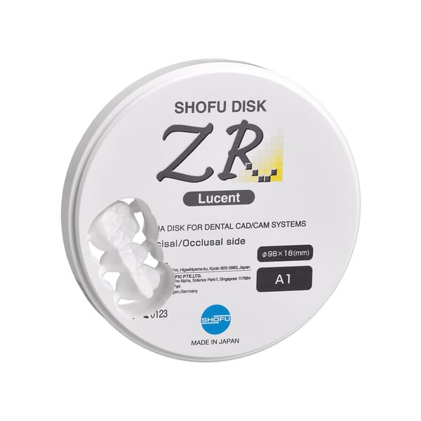 SHOFU DISK ZR Lucent
