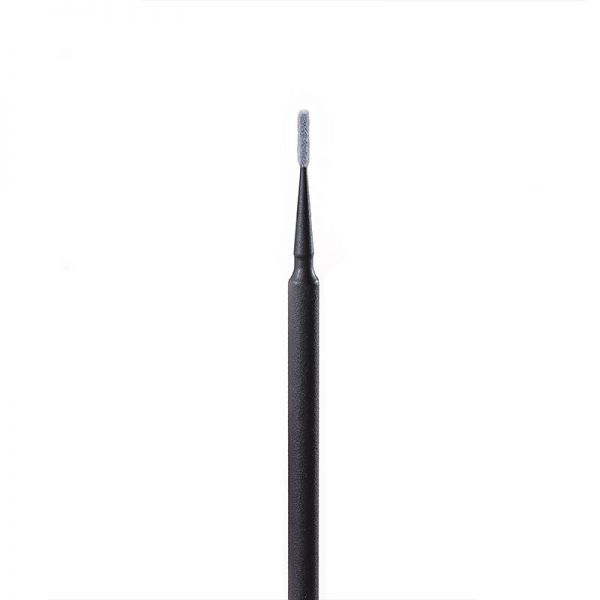 Mikro Applikatoren weiß / schwarz cylinder, 100 Stck.