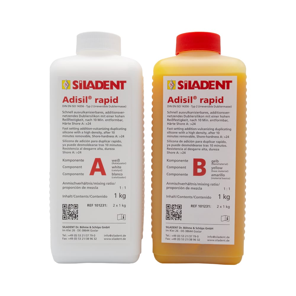 Adisil rapid 1 : 1 – SILADENT Dr. Böhme & Schöps, Duplicating Materials and Duplicating Flasks