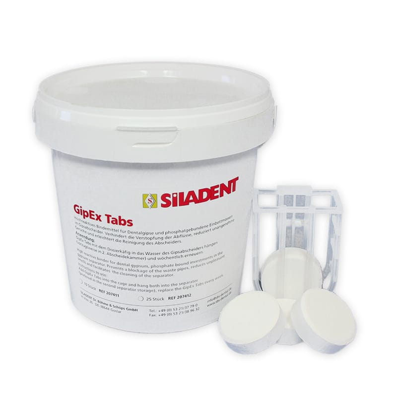 GipEx Tabs – SILADENT Dr. Böhme & Schöps, Other Laboratory Equipment (Scales, Water Baths, Plaster Traps, Microscopes)