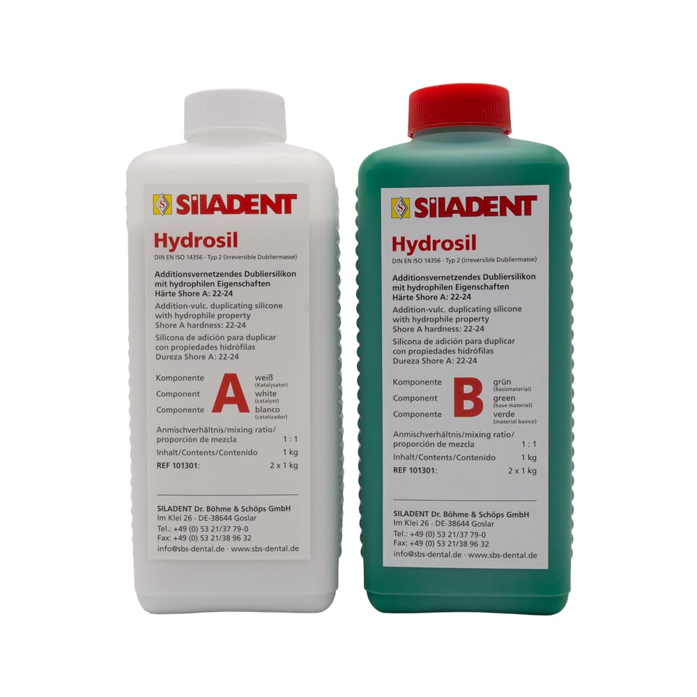 Hydrosil 1 : 1 – SILADENT Dr. Böhme & Schöps, Duplicating Materials and Duplicating Flasks