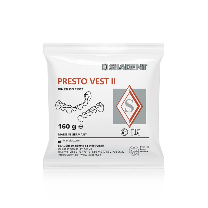 Presto Vest II – SILADENT Dr. Böhme & Schöps, Einbettmassen