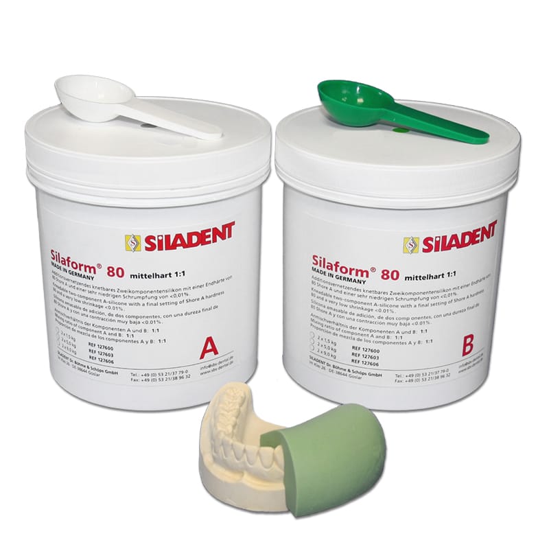 Silaform® 80 mittelhart 1:1 – SILADENT Dr. Böhme & Schöps, A-Silicones