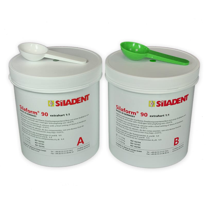 Silaform 90 extrahart 1:1 – SILADENT Dr. Böhme & Schöps, A-Silikone